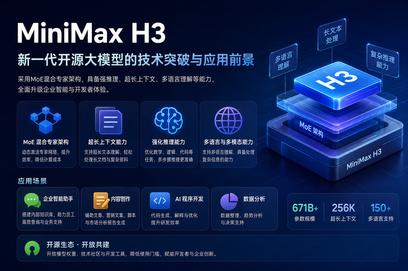 MiniMax H3 新一代开源大模型技术概览
